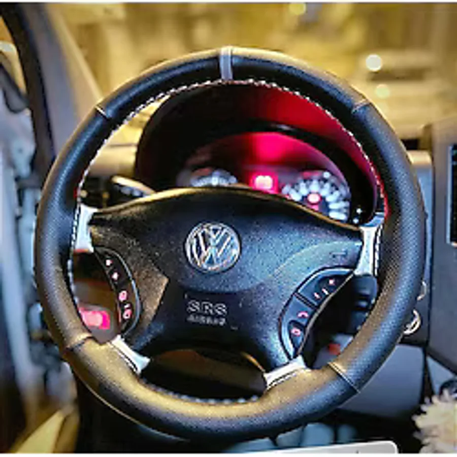 Di Ki Şli Di Reksi Yön Kilifi Si Yah/noktali Deri Gri Yüzük/di Ki Ş Vw Crafter I Çi N Gri