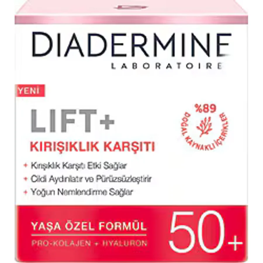 Diadermine Lift + Kırışıklık Karşıtı 50+ 50 ml Gündüz Kremi