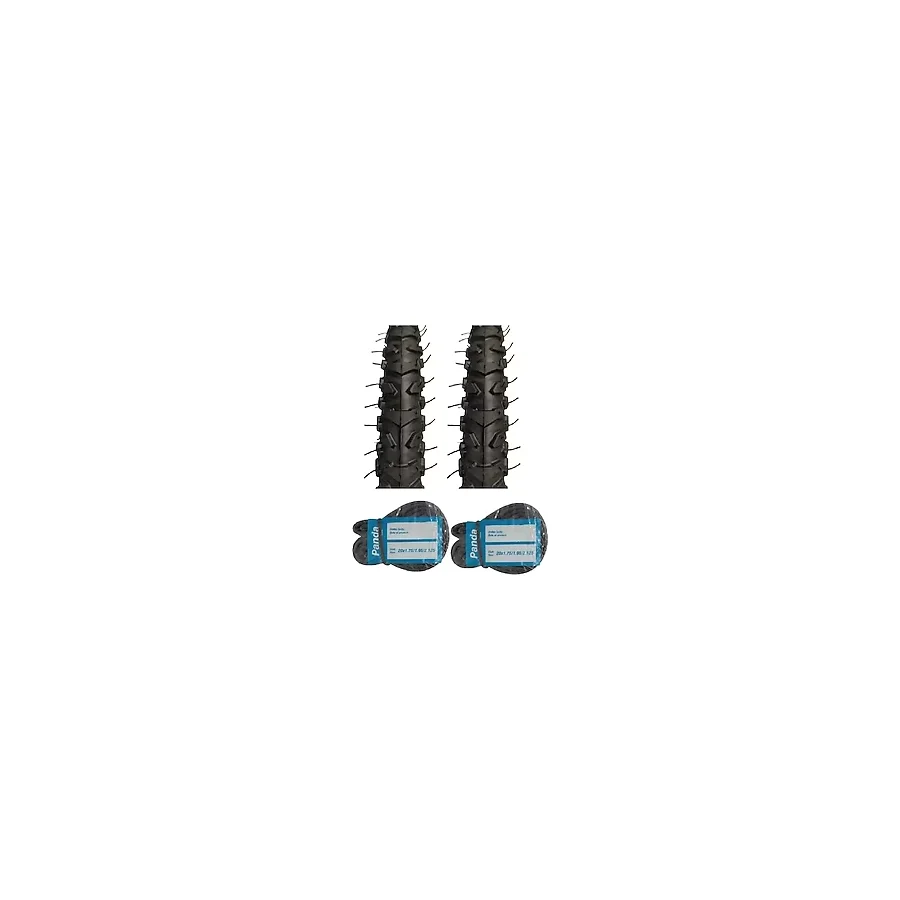 DIAMOND 20 Jant 20x1.75 Bisiklet Dış Lastiği MB7 (Vesper) X 2 Adet + Panda İç Lastik Seti