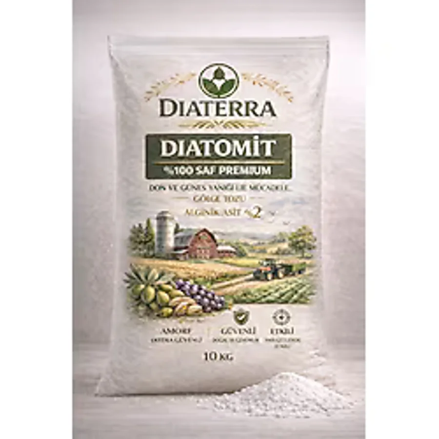 Diaterra Diatomit tozu 10 KG, GIDA SINIFI (FOOD GRADE) donla ve güneş yanığı ile mücadele