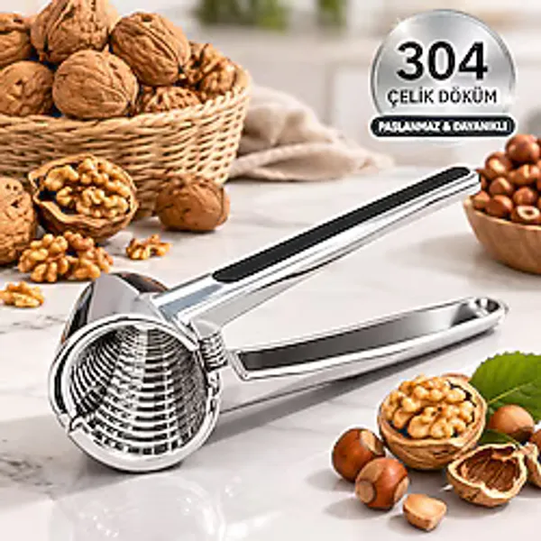 DİES Paslanmaz Çelik İthal Badem Fındık Ceviz Kıracağı Fındık Ceviz Kırma Aleti Ceviz Kırıcı Metal Yaylı