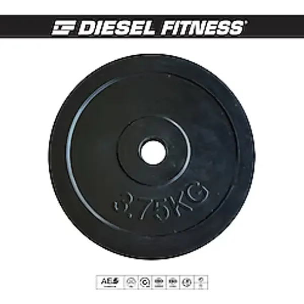 Diesel Fitness Kauçuk Kaplı 3,75 Kg Ağırlık Plakası