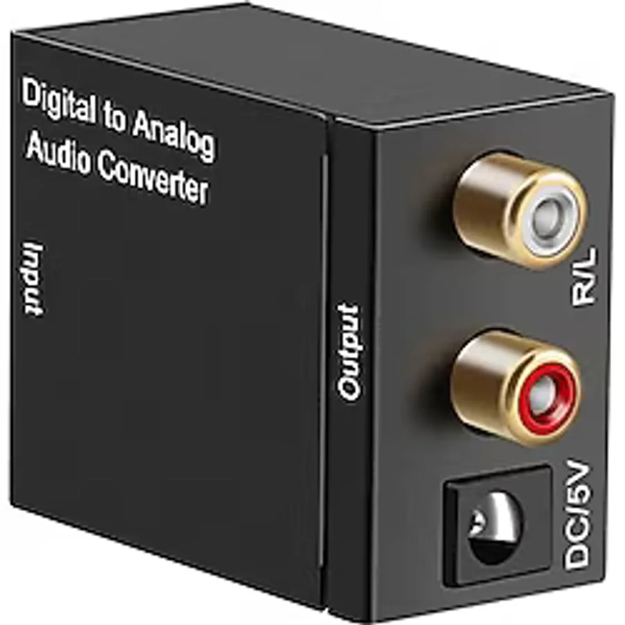 Digital To Analog Stereo Rca Optik Toslink Ses Çevirici Dönüştürücü