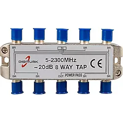 DIGITURK 5-2150 MHZ 20DB 8 YOLLU TAP SWITCH 1/8 SPLITTER