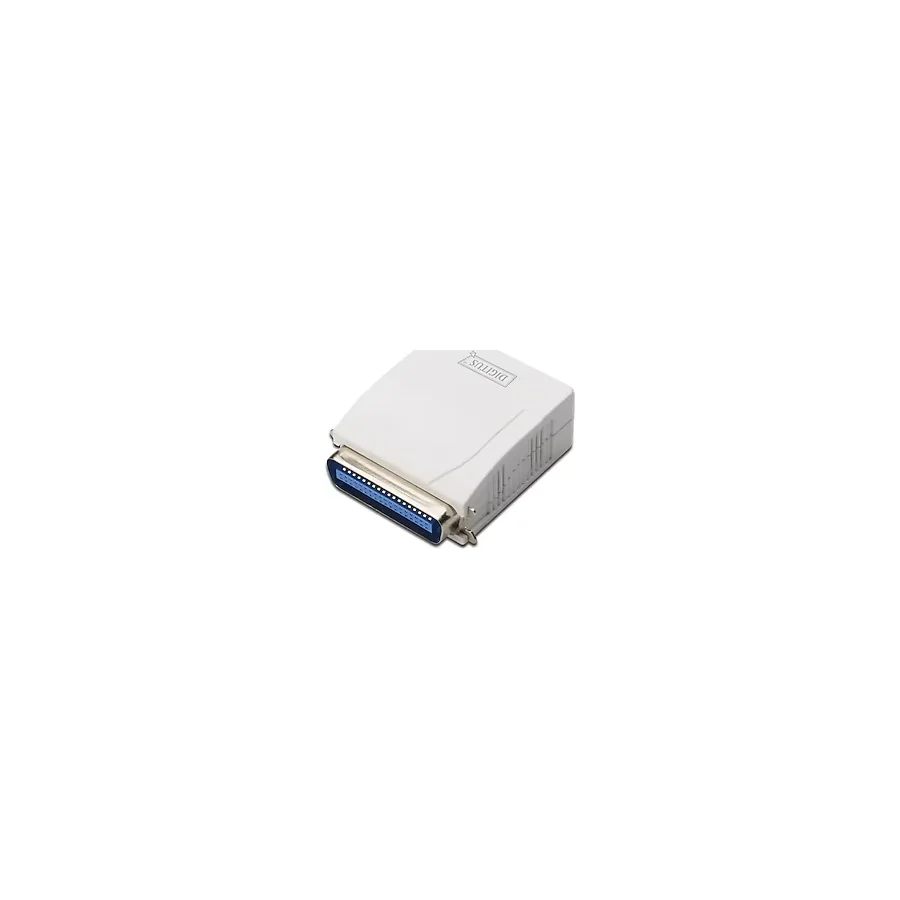 Digitus 1 port Fast Ethernet Print Server, 1 x DB-36-pin erkek centronics, 1 x RJ45