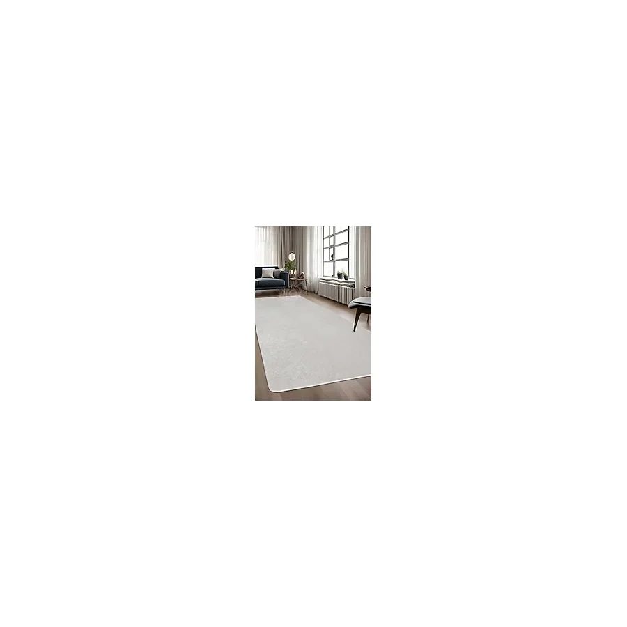 Dijidekor Halı Krem Cool Janjanlı Yıkanabilir Kaymaz Kesme Ince Yolluk Kilim Salon Halısı Modelleri, JANJANLI-KREM-SAÇAKSIZ, 200x300
