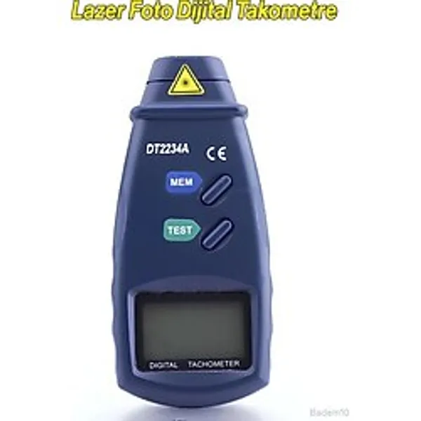 Dijital Lazer Takometre, Hassas Devir Ölçüm Cihazı, El Tipi Rpm Metre - Test Cihazları