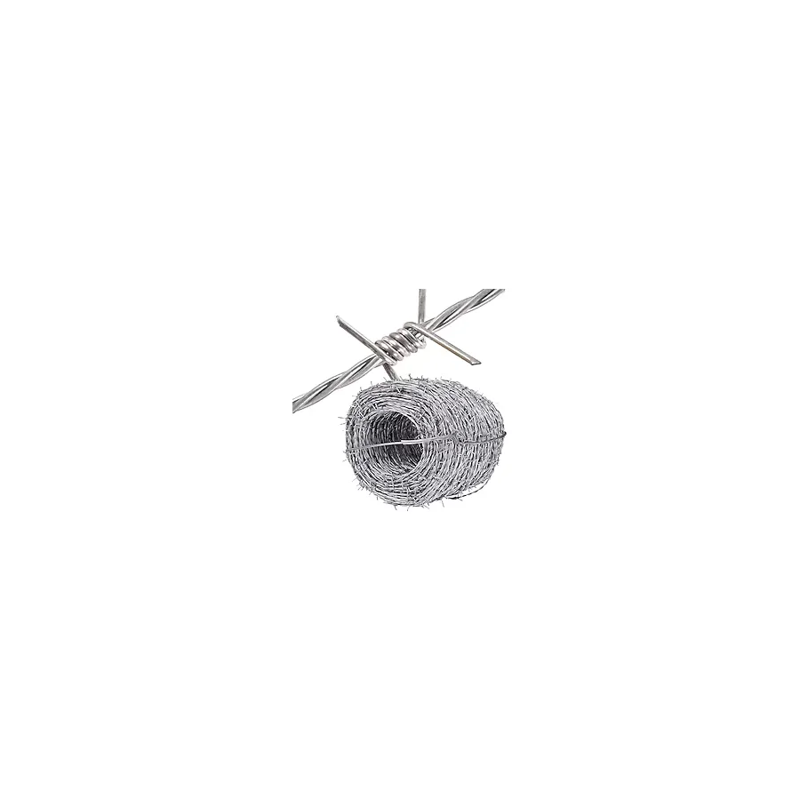 Dikenli Tel, Galvanizli Dikenli Tel - 4 Noktalı Çok Kullanımlı, 2,2 mm Kalınlık, Bahçe Eskrim için 150m (492ft), Duvar Koruması, Kolay Kurulum, Zararlı Caydırıcı