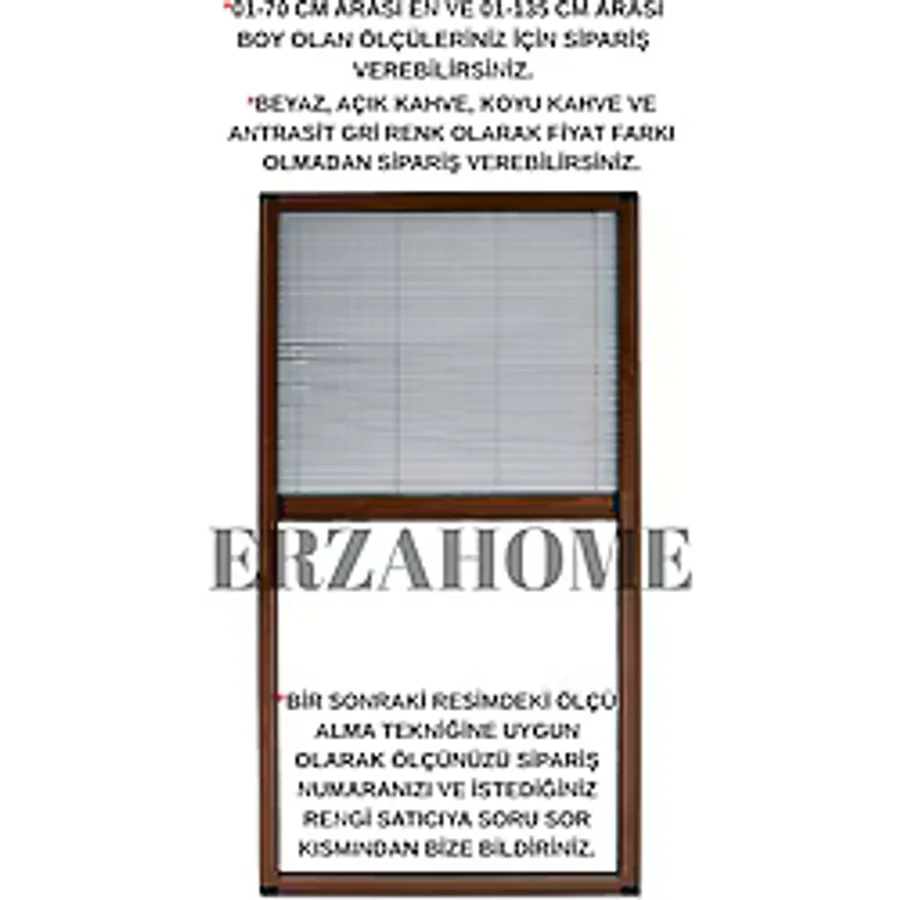 Dikey Plise Sineklik Pileli Sürgülü Dikey Pencere Sinekliği Akord