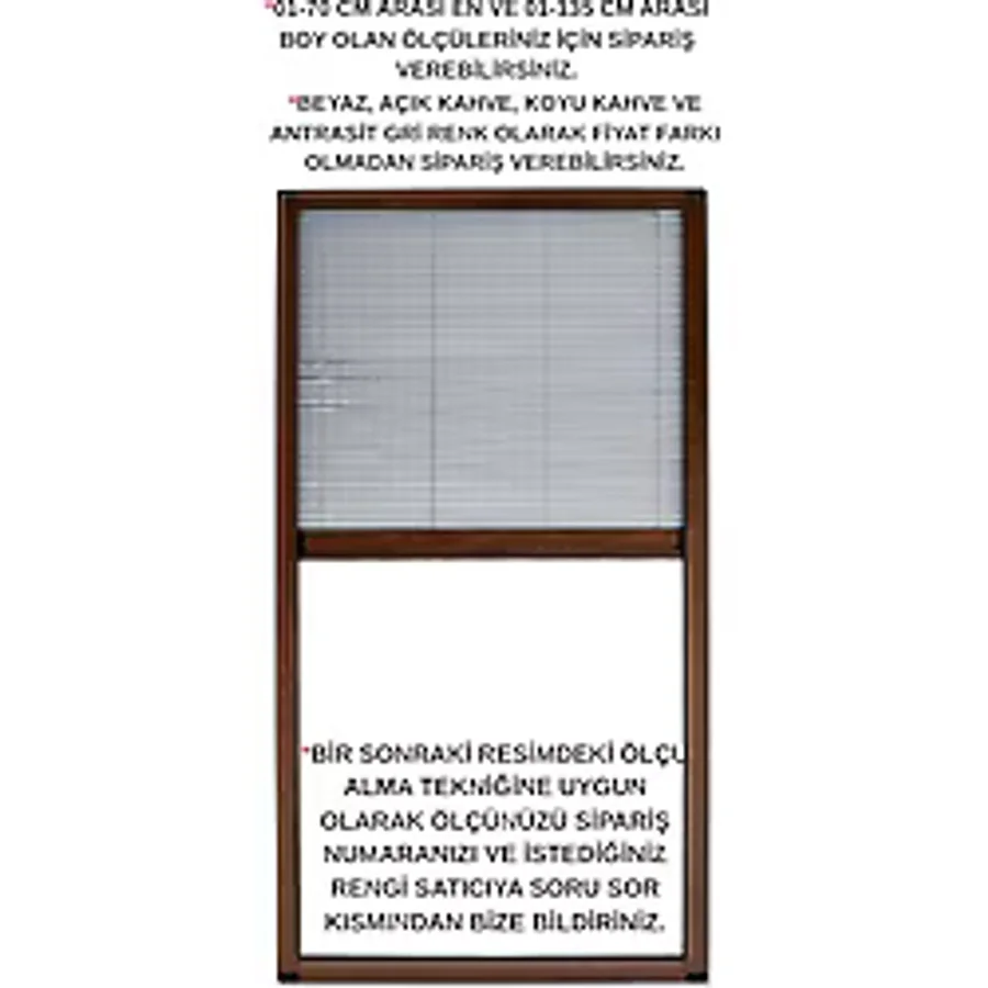 Dikey Plise Sineklik Pileli Sürgülü Dikey Pencere Sinekliği Akordiyon Sineklik