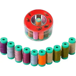 Dikiş İpliği Seti - 120 Numara Polyester, 12 Renkli 4 cm Bobin Dayanıklı, Parlak ve Yüksek Kaliteli Dikiş İpi