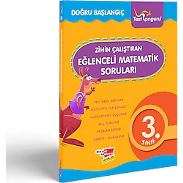 Dikkat Atölyesi Yayınları 3. Sınıf Zihin Çalıştıran Eğlenceli Kanguru Matematik Soruları
