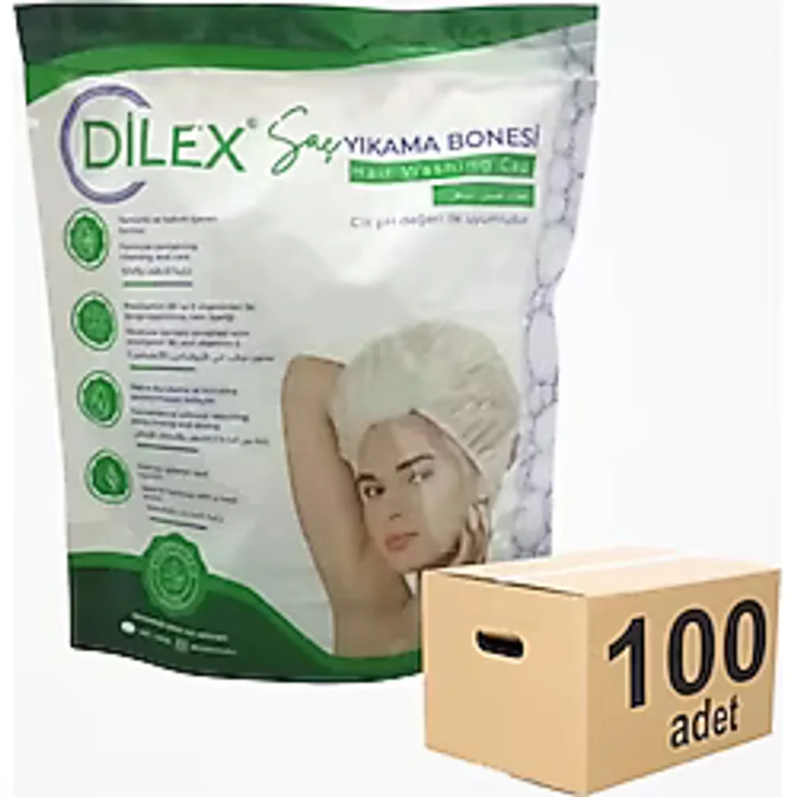 Dilex Hasta Saç Yıkama Bonesi - 100 Adet (1 Koli)