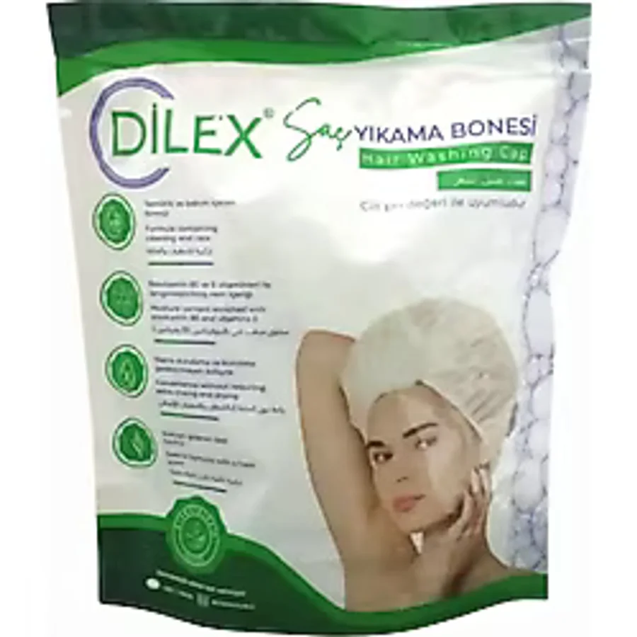 DİLEX Hijyenik Şampuanlı Saç Yıkama Bonesi 20 Adet