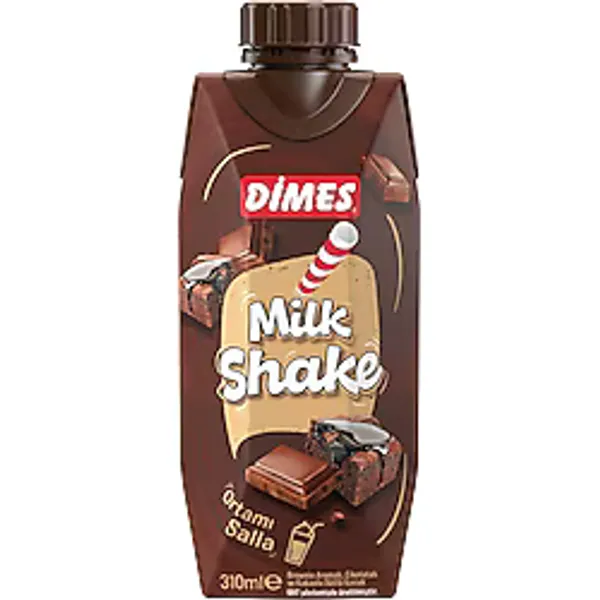 Dimes Brownie Aromalı Çikolatalı Milkshake 310 ml