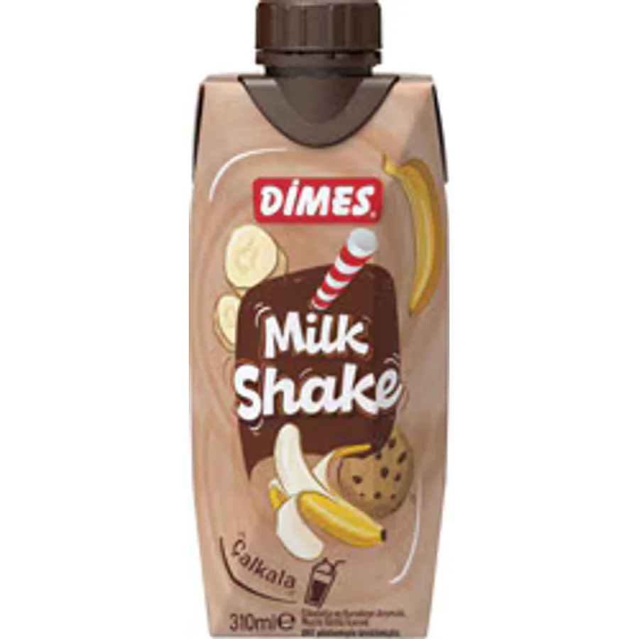 Dimes Çikolata ve Kurabiye Aromalı Muzlu Milkshake 310 ml