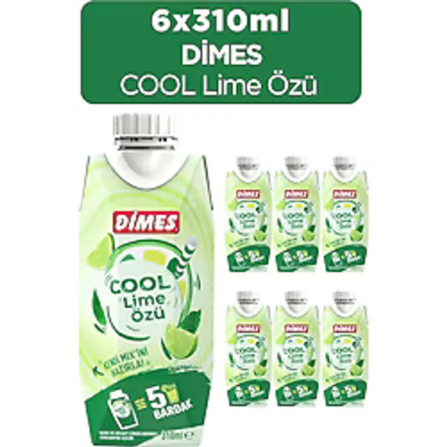 Dimes Cool Lime Özü 310 ml 6'lı