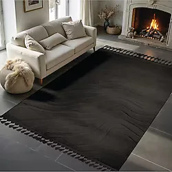 DİNARSU ALAÇATI PÜSKÜLLÜ PARÇA HALI 150X230 LOREY ANTRASİT