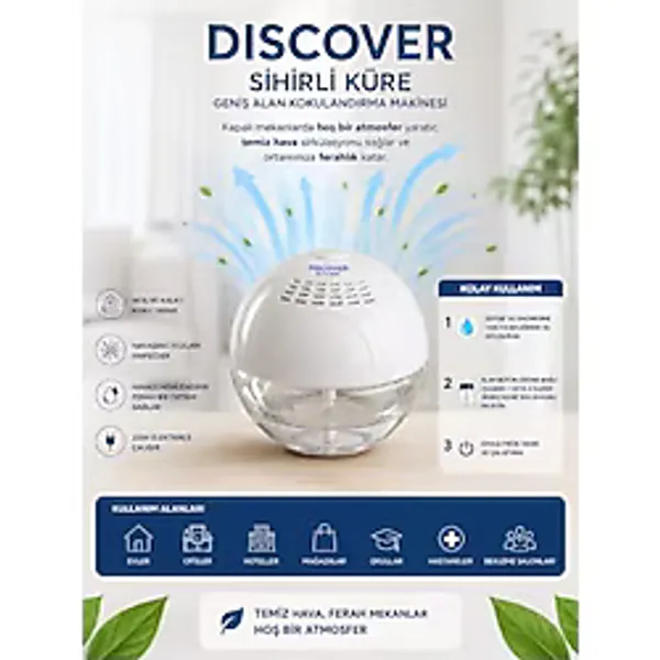 Discover Hava Temizleyici Sihirli Küre 4 Özellikli Oda Kokusu Işıksız Model