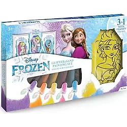 Disney Frozen Karlar Ülkesi Elsa, Anna, Olaf Çerçeveli Kum Boyama Seti-Red Castle TS-01