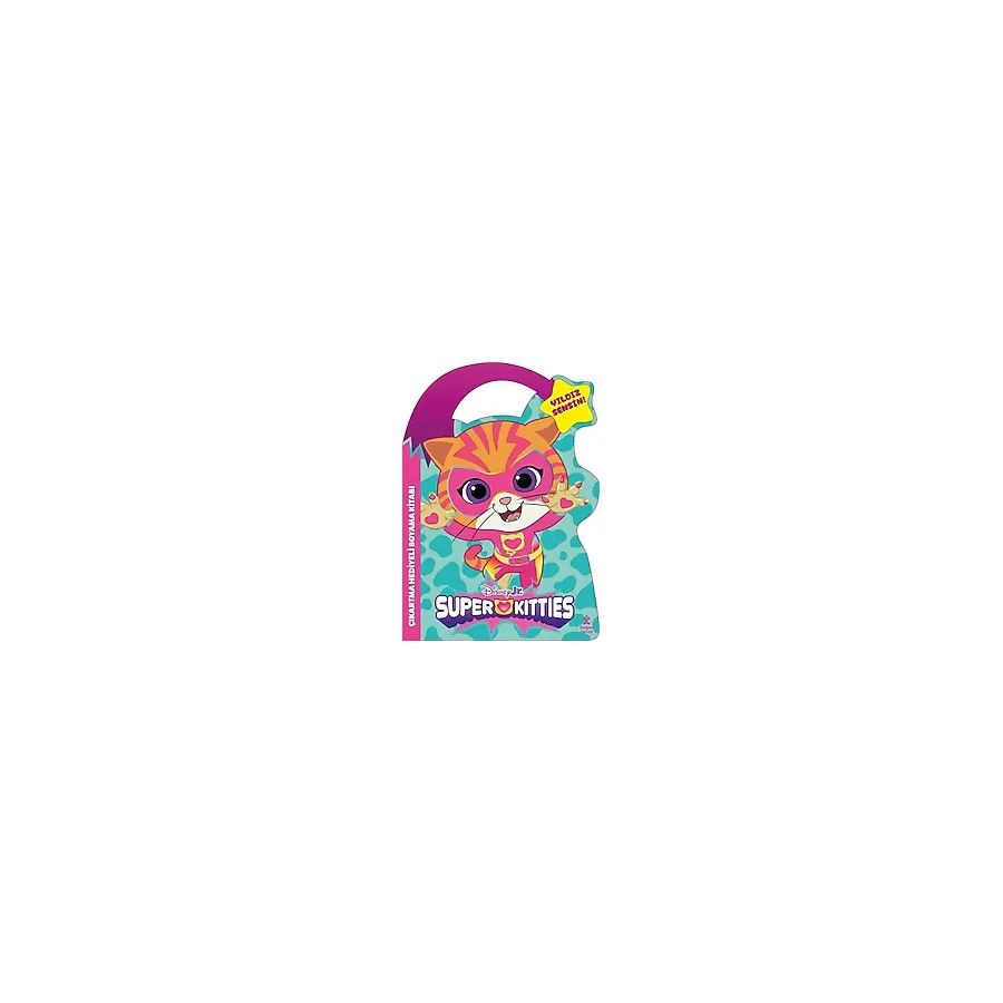 Disney Jr. Super Kitties - Yıldız Sensin! Çıkartma Hediyeli Boyama Kitabı