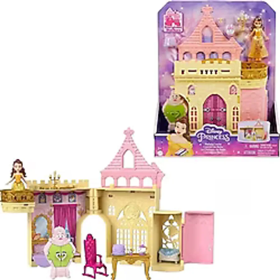 Disney Prenses Belle Sihirli Surpriz Kale Bebek Evi Oyun Seti