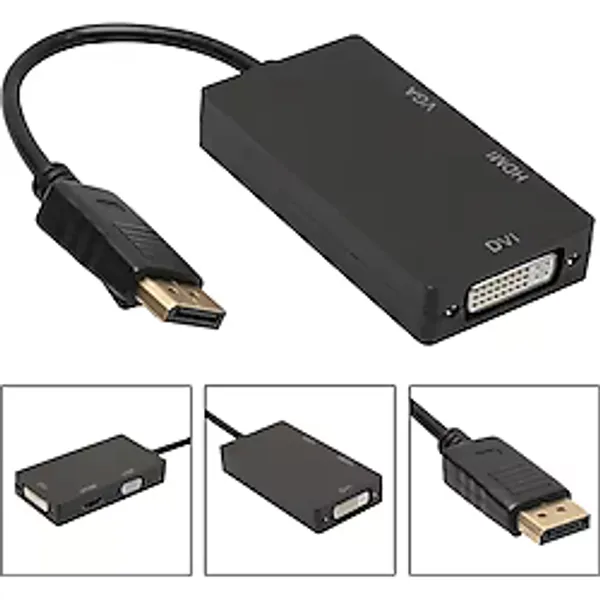Displayport to Hdmi Vga Dvi Çevirici DP Dönüştürücü Display Port