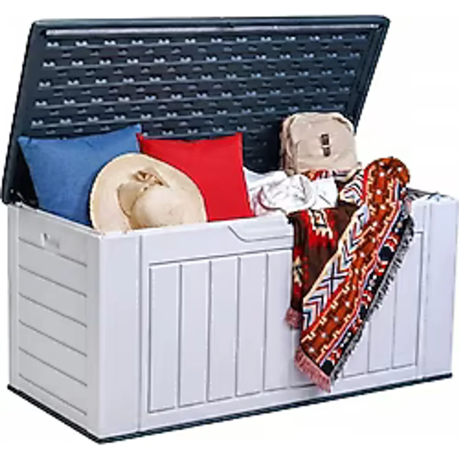 Divona Home 4025 Hdpe Bahçe Balkon Sandığı 600 Litre (G 150 x D 70 x Y 72 Cm) - Gri