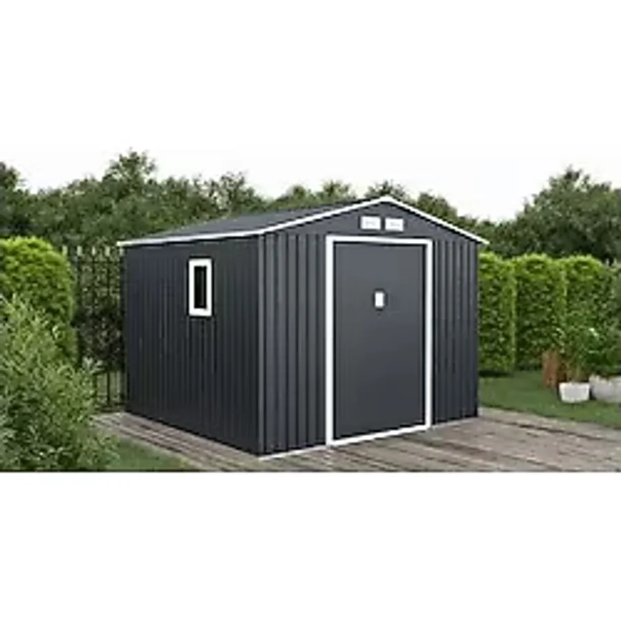 Divona Home Archer Plus Metal Bahçe Depolama Evi (277 X 259 X 213 Cm) Antrasit
