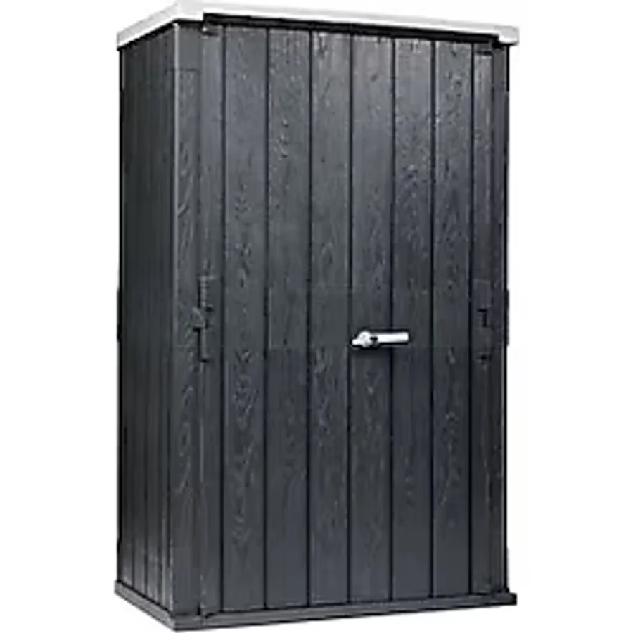 Divona Home Toomax High Stora Way Bahçe Depolama Dolabı (130 cm x 75,6 cm x 206,2 cm ) - Antrasit