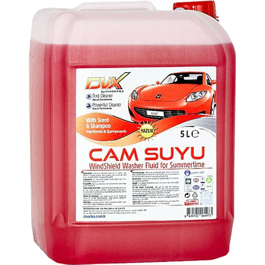 Divortex 5 lt Parfümlü Yazlık Oto Cam Suyu