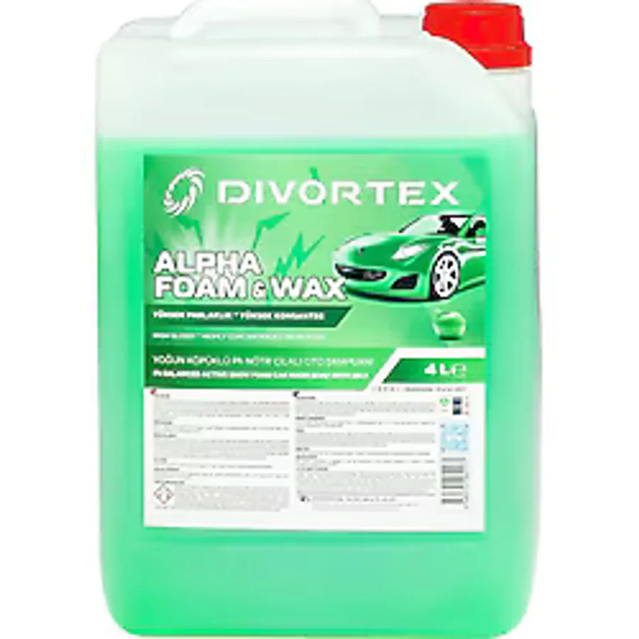 Divortex Alpha Foam Ph Nötr Cilalı Oto Şampuanı 4 Lt.