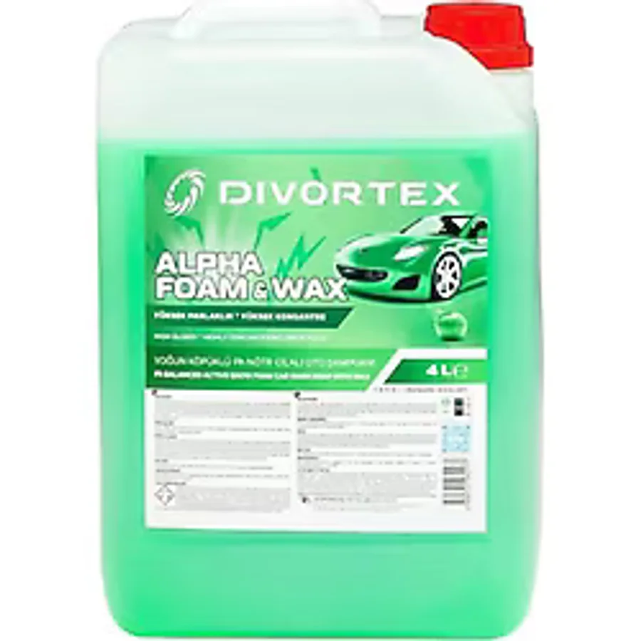 Divortex Alpha Foam Ph Nötr Cilalı Oto Şampuanı 4 Lt.