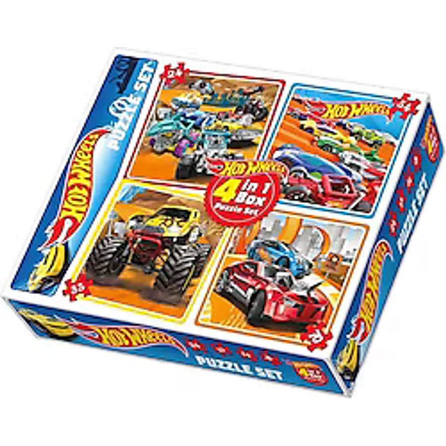 Diytoy Hot Wheels 4 in 1 Puzzle 1895