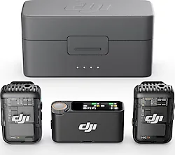 DJI Mic 2 Kablosuz 2 Kişilik Mikrofon Seti