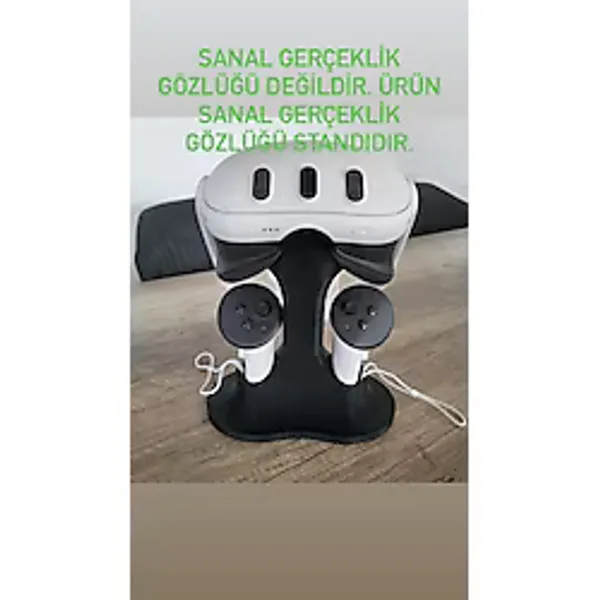 Dlc 3d Design Meta Quest 3 / 3s ve Quest 2 İçin VR Standı, Oculus Meta Quest VR Standı, VR Gözlük Standı - Siyah