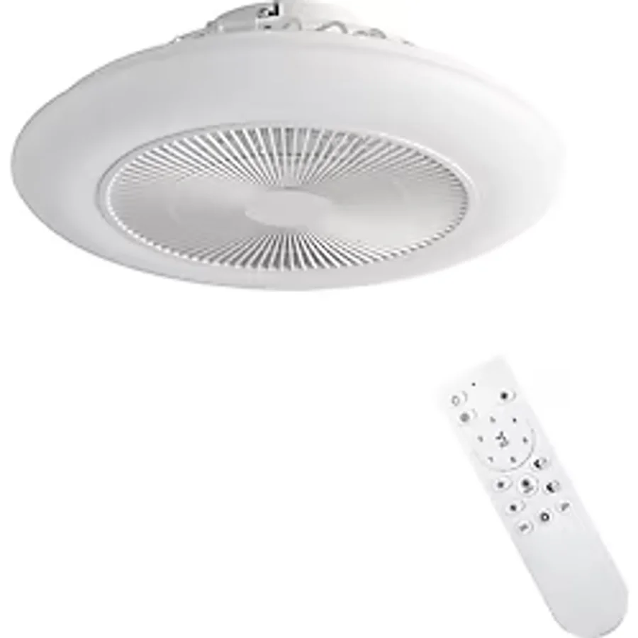 Dlc Group Dlc Cıerzo LED Tavan Vantilatörü Gizli Fanlı Beyaz Kumandalı 50CM
