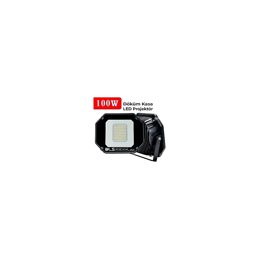 Dls 100w Projektör Park Bahçe Çevre Site Bina Tabela Dış Mekan Led Lamba 100W Gün Işığı