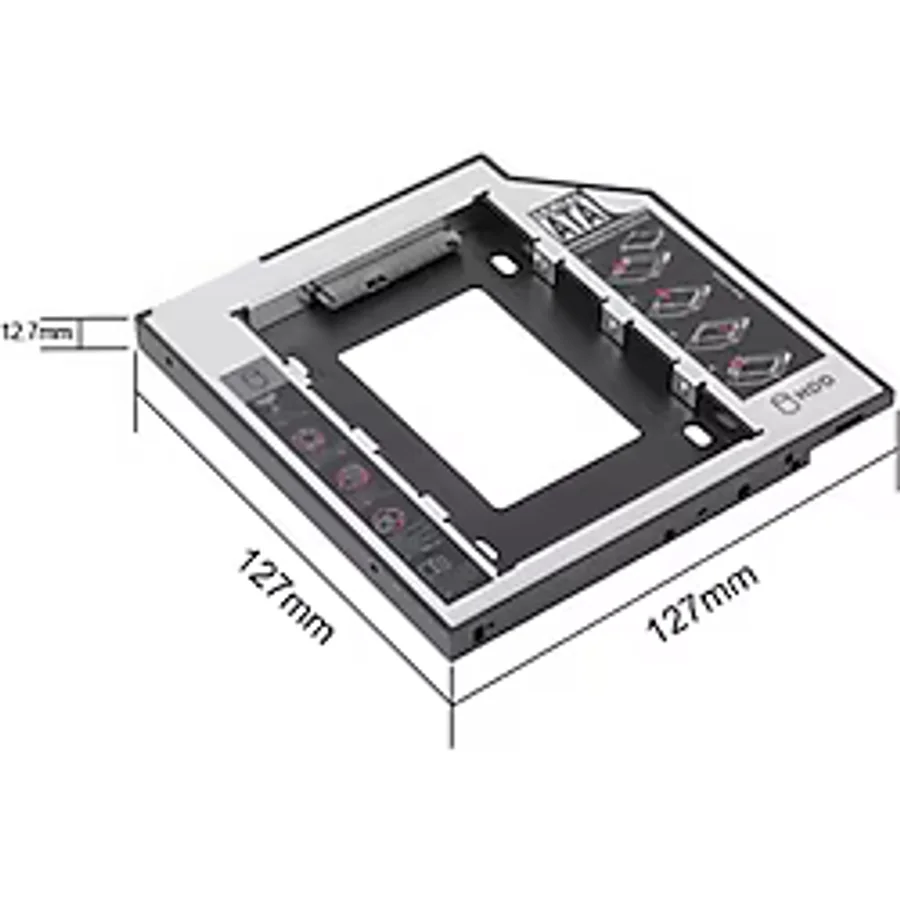 DNR Bilişim 9,5 MM HDD CADDY LAPTOP DVD TO SSD KUTU SATA