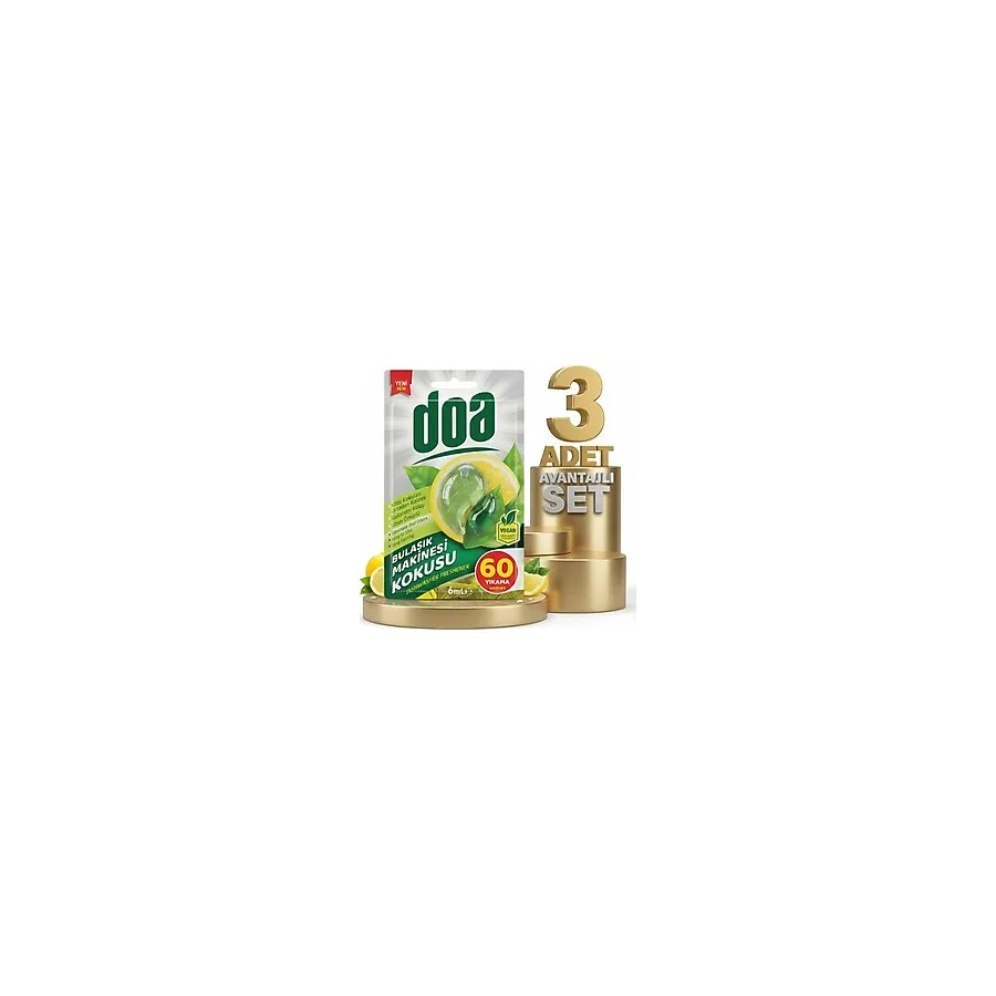 Doa Bulaşık Makinesi Kokusu 60 Yıkama 3x6 Ml