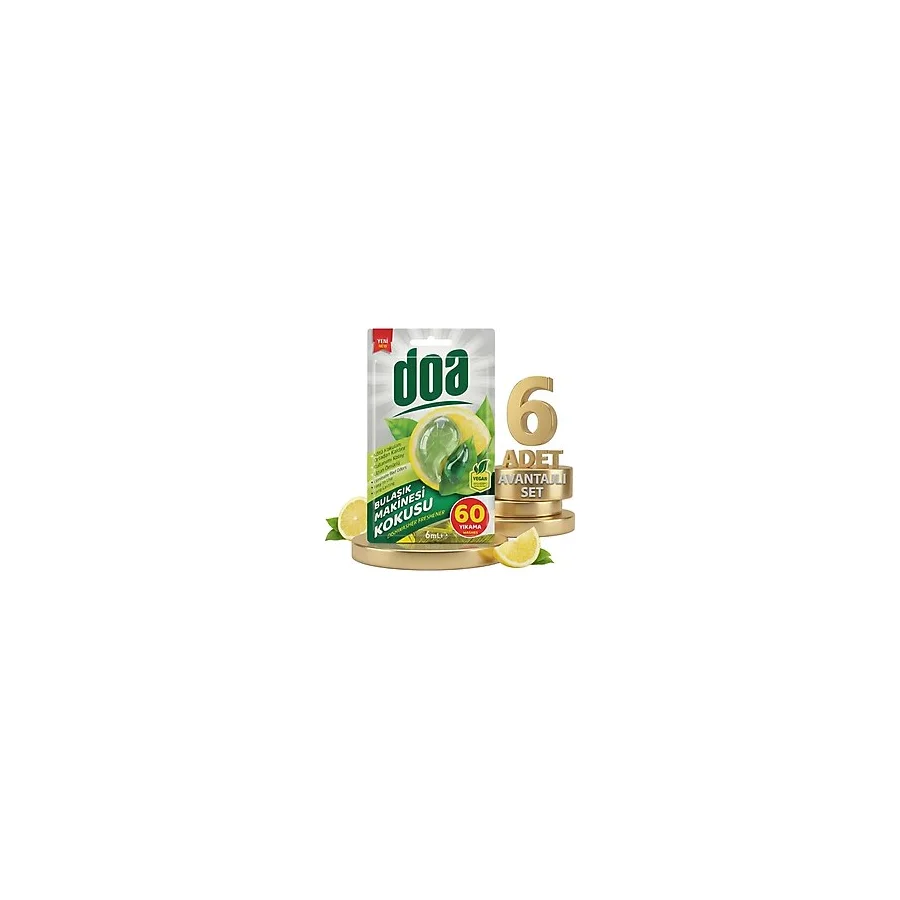 Doa Bulaşık Makinesi Kokusu 60 Yıkama 6x6 Ml