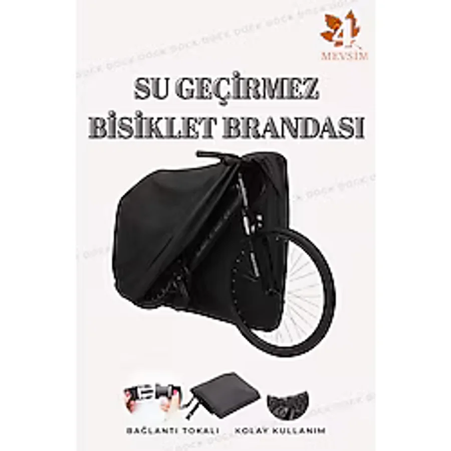 Dock SİYAH BİSİKLET BRANDASI ( 4 MEVSİM KULLANIM )