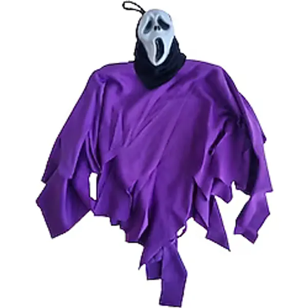 Dodomar Halloween Cadılar Bayramı İskelet Çığlık Mor-Siyah Kapı Süsü