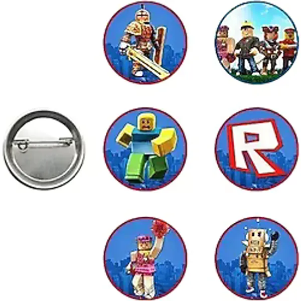 Dodomar Lisanslı Yaka çanta rozeti ROBLOX 6lı Paket Pinyata İçi Küçük Hediyelikler