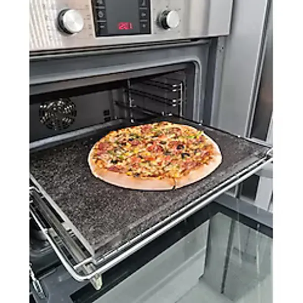 Doğal Bazalt Fırın Pişirme & Pizza Taşı - 30X40cm