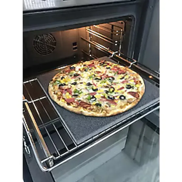 Doğal Bazalt Fırın Pişirme & Pizza Taşı - Kare 30x30cm