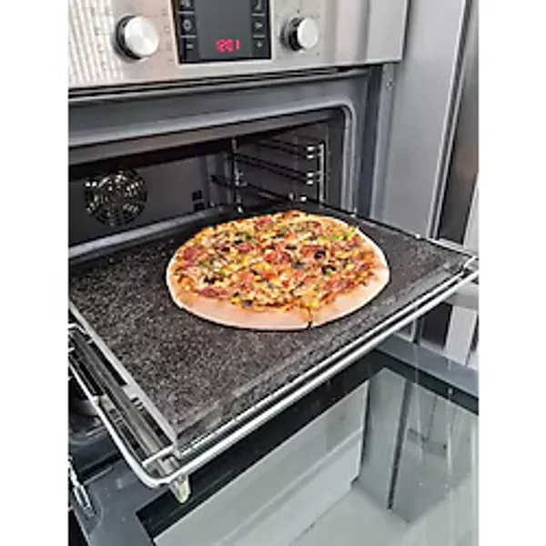 Doğal Bazalt Fırın Pişirme & Pizza Taşı - Tam Fırın Boyutu 30x40cm