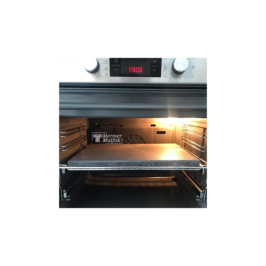 Doğal Bazalt Fırın Taşı - (30X40CM) - Pizza Taşı, Ekmek Taşı, Mangal Taşı