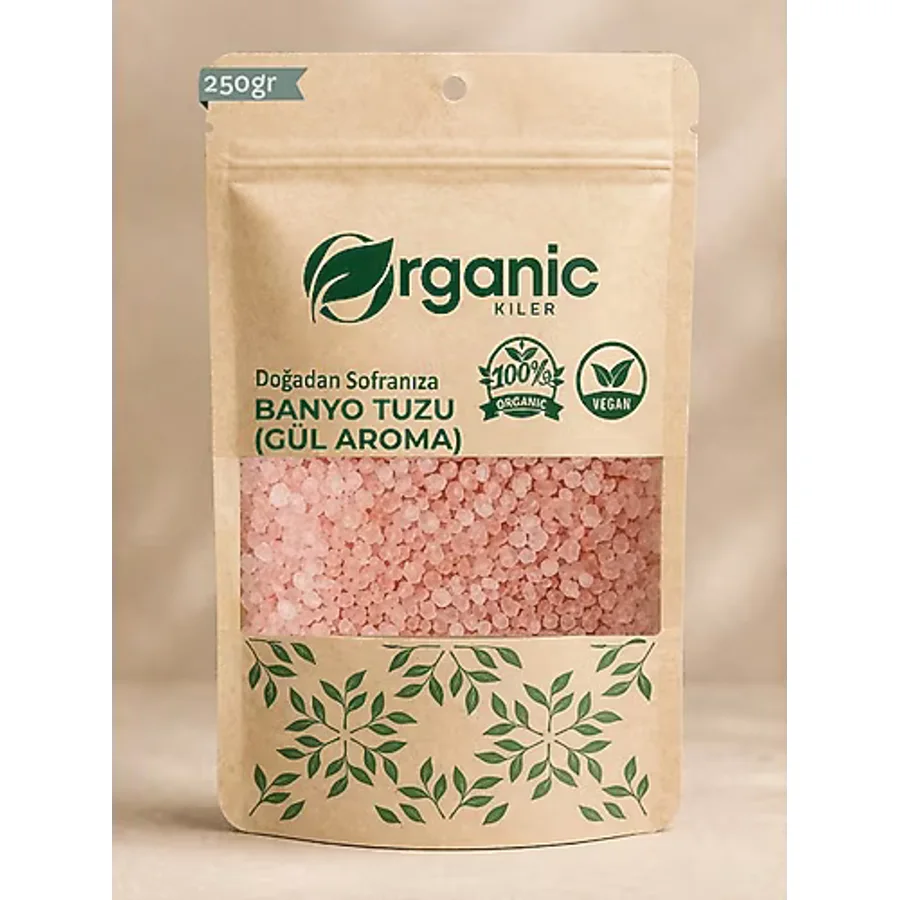 Doğal Gül Aromalı Banyo Tuzu 250GR Ayak Bakım Tuzu Rahatlatıcı & Yenileyici - 250 GR