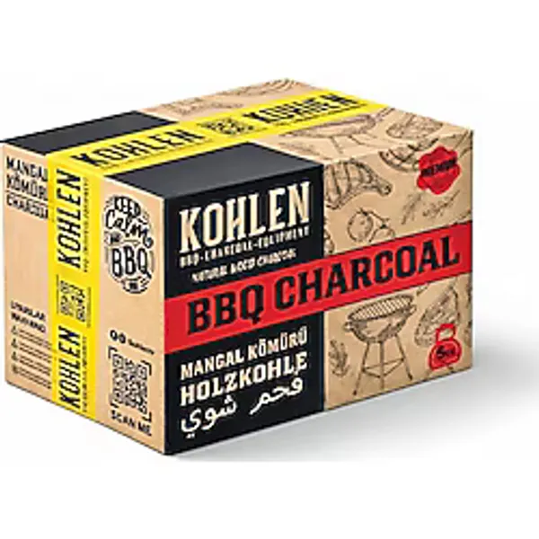 Doğal Meşe Mangal Kömürü 5 Kğ- Bbq Özel Paket